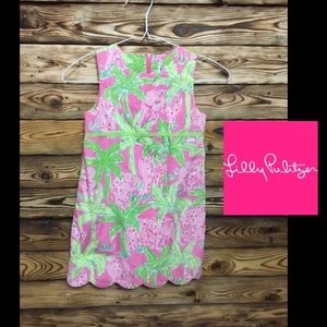 Lilly Pulitzer Floral Dress Scalloped Hem🌸6